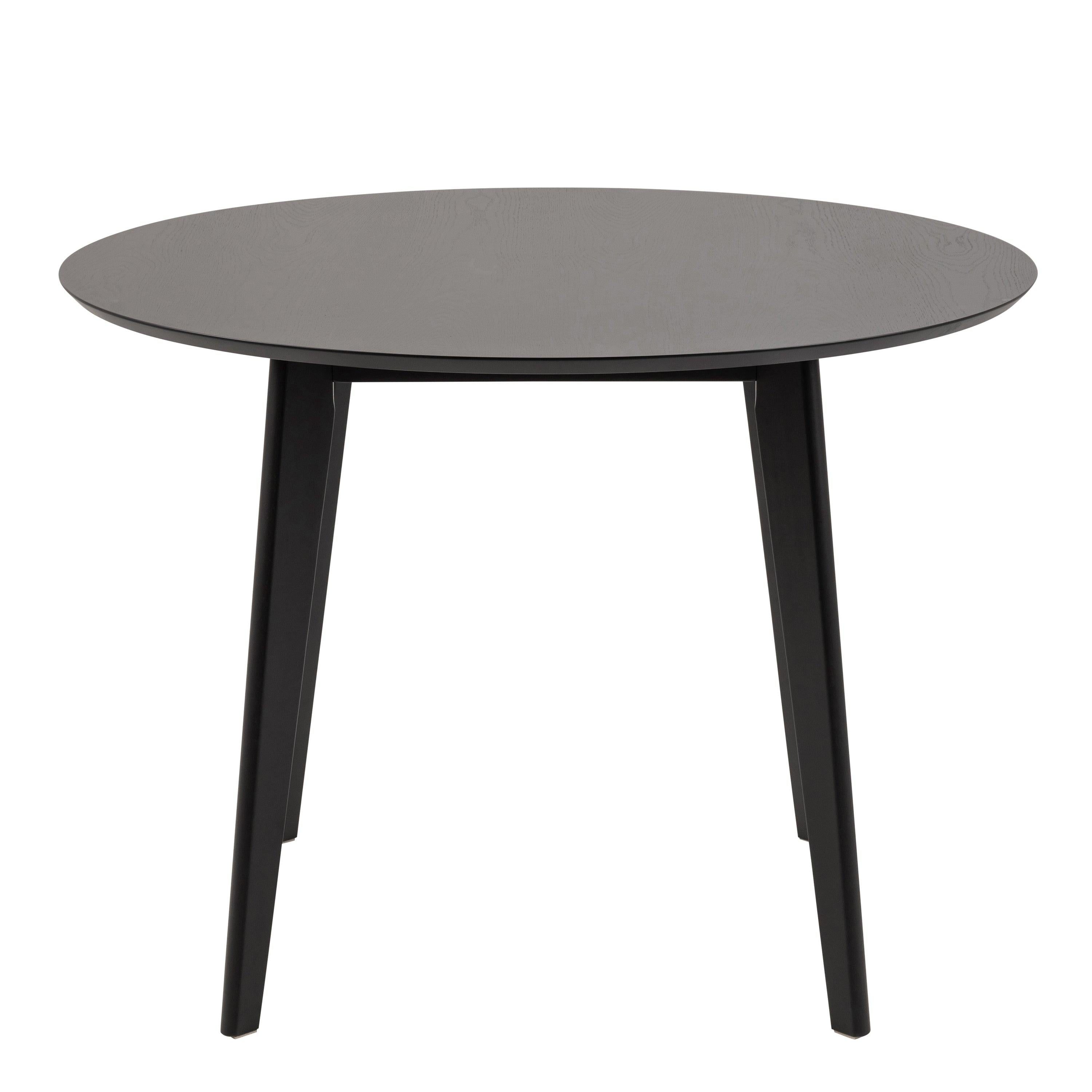 Roxby Round Dining Table in Black 105cm - image 2