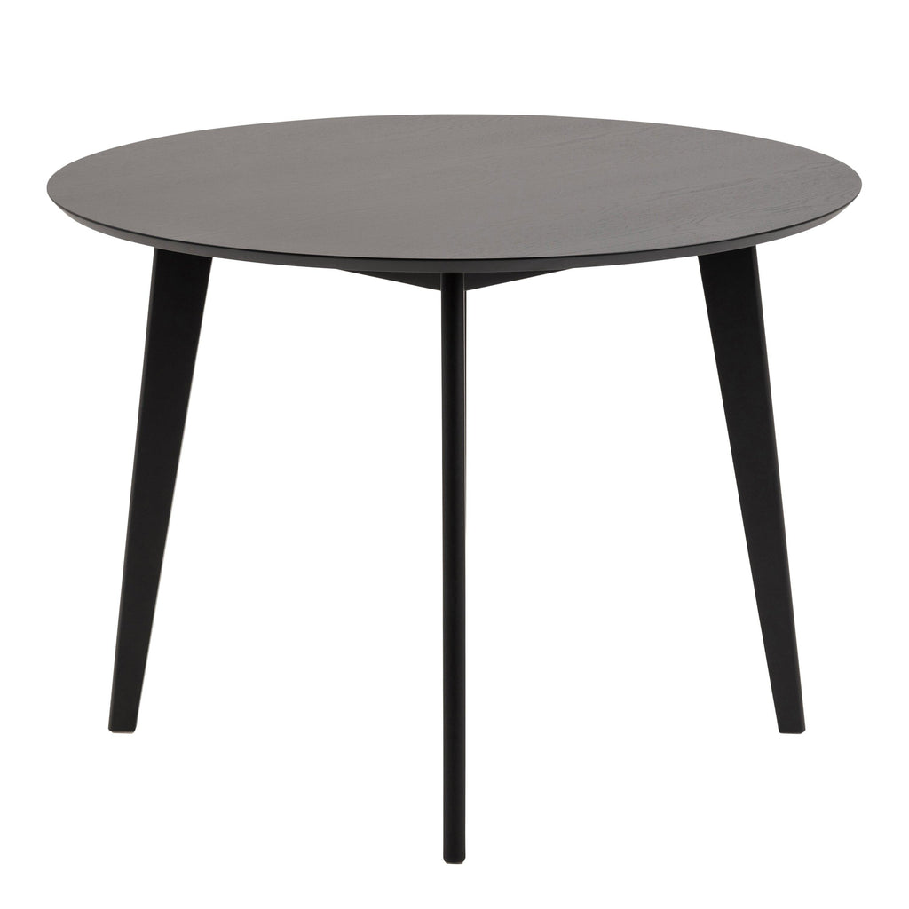 Roxby Round Dining Table in Black 105cm - image 3
