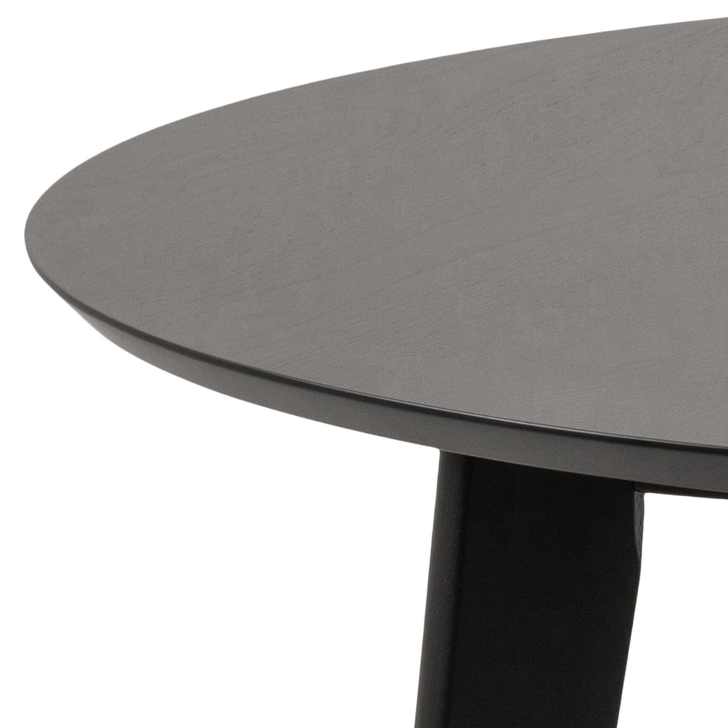 Roxby Round Dining Table in Black 105cm - image 6