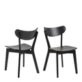 Roxby Round Dining Table in Black 105cm includes 4 Roxby Dining Chairs in Black - image 5