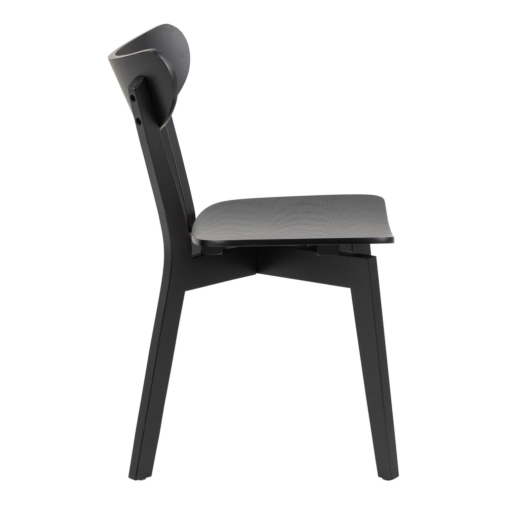 Roxby Round Dining Table in Black 105cm includes 4 Roxby Dining Chairs in Black - image 6