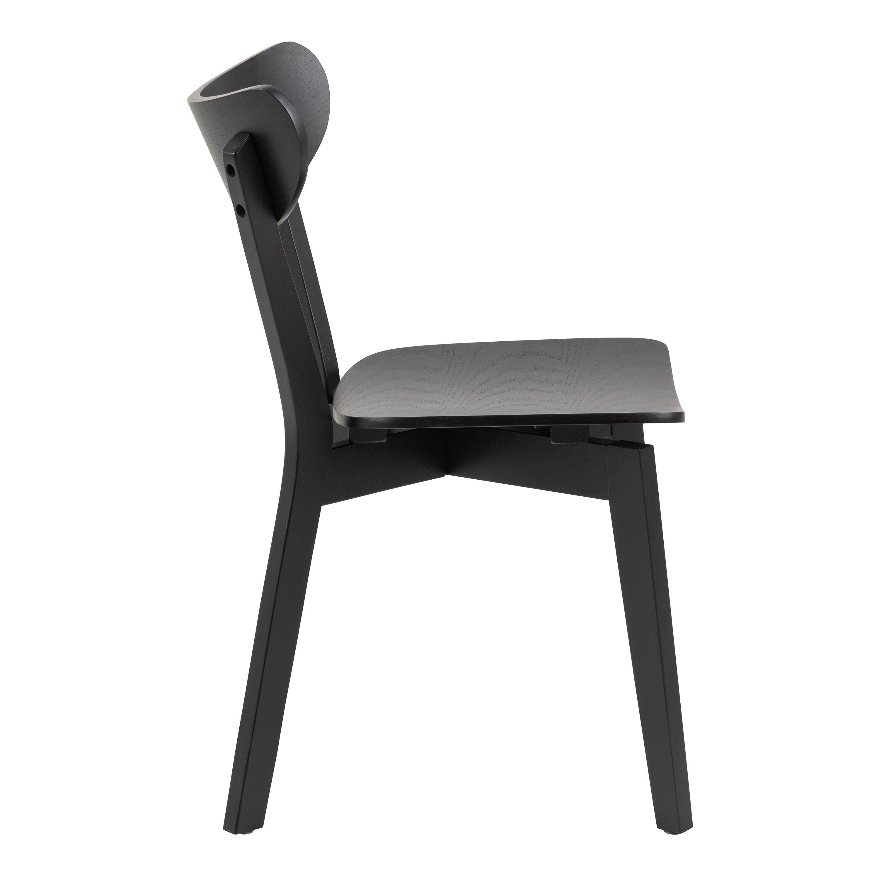 Roxby Round Dining Table in Black 105cm includes 4 Roxby Dining Chairs in Black - image 6