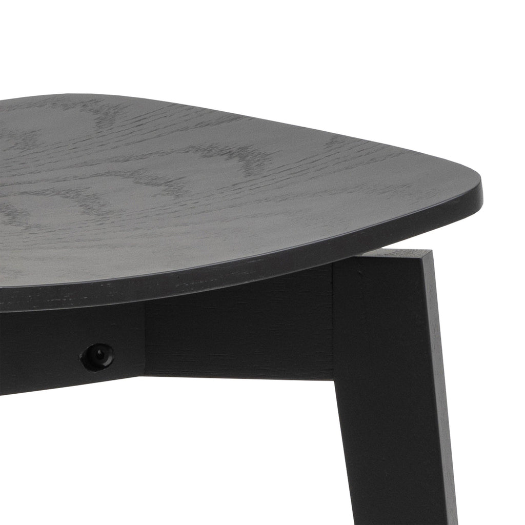 Roxby Round Dining Table in Black 105cm includes 4 Roxby Dining Chairs in Black - image 8