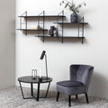 Amble Round Coffee Table with Black Marble Melamine Top & Black Legs - image 3
