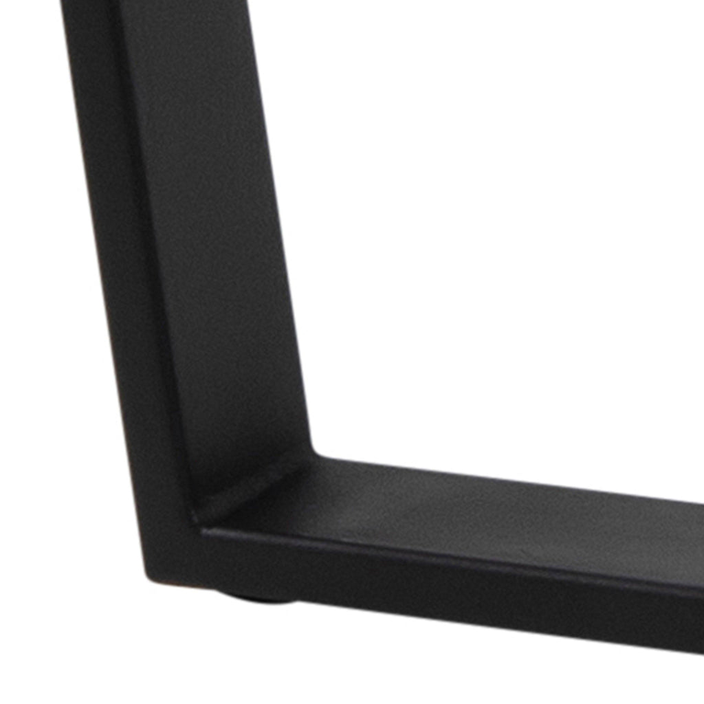 Amble Round Dining Table with Black Marble Melamine Top & Black Legs - image 11