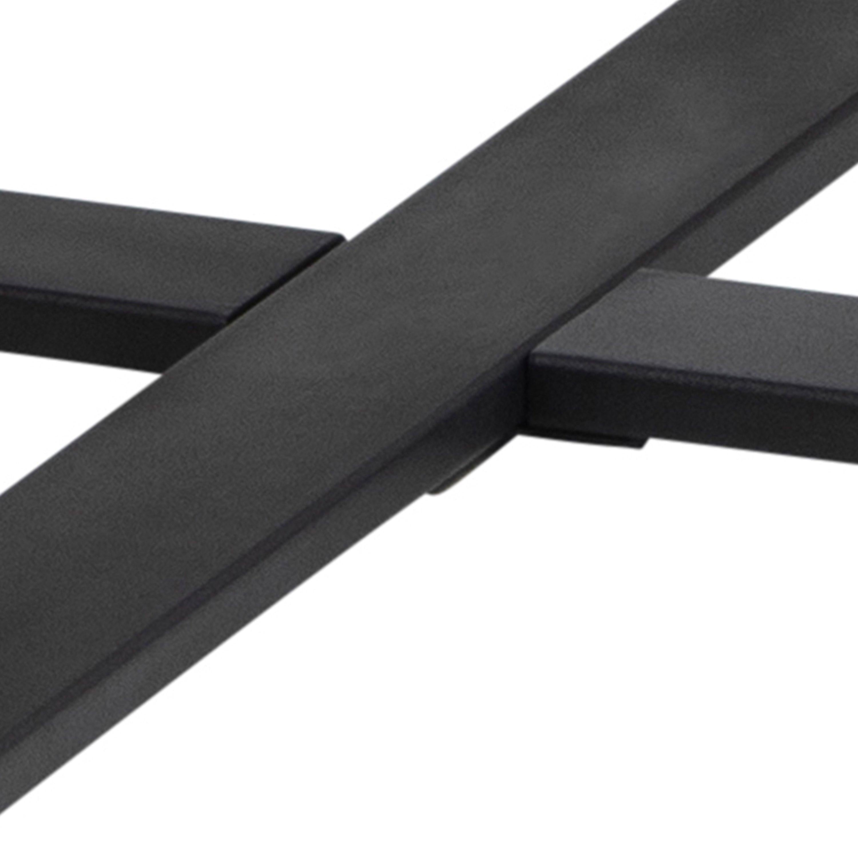 Amble Round Dining Table with Black Marble Melamine Top & Black Legs - image 12