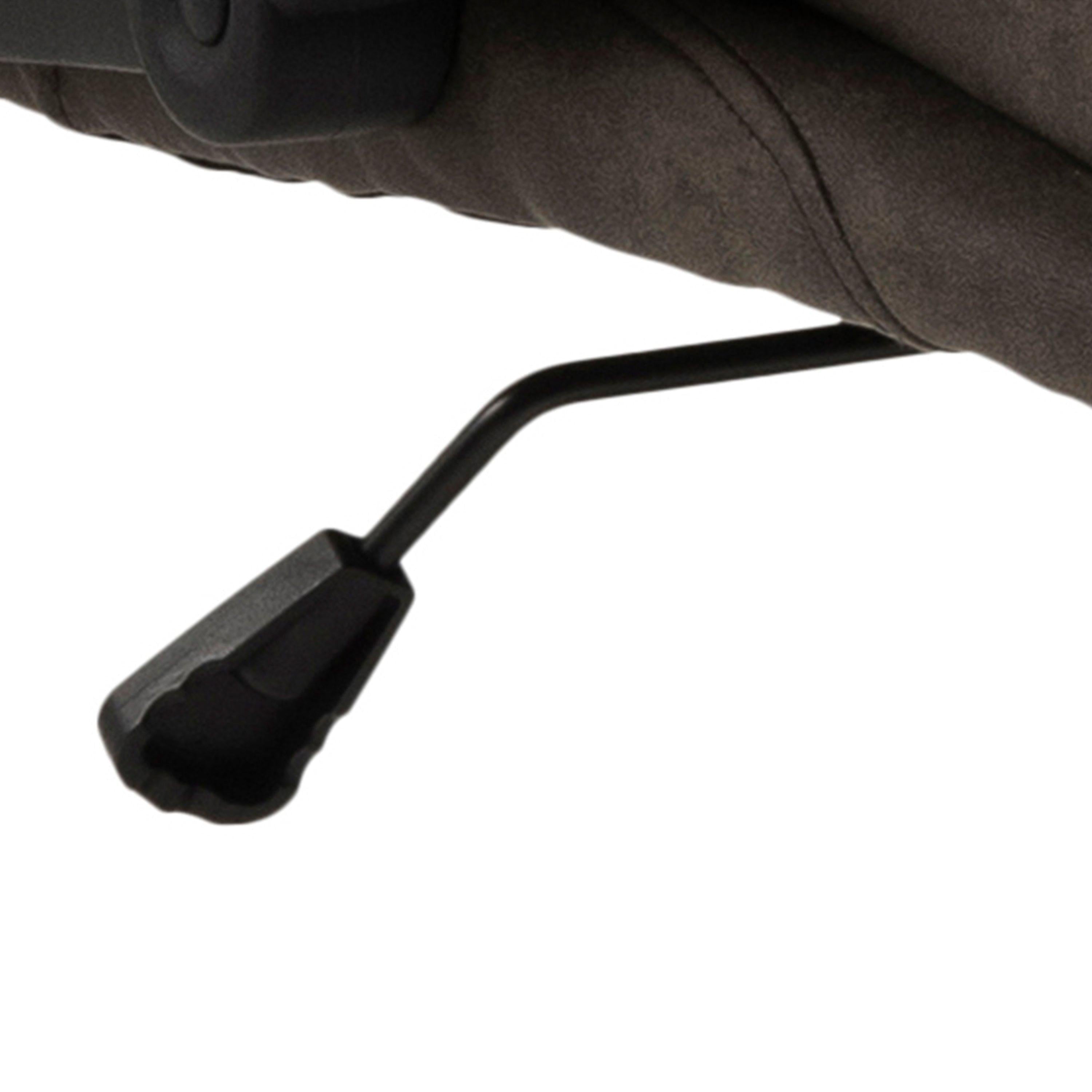 Brad Swivel Desk Chair with Armrest in Black - image 10