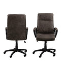 Brad Swivel Desk Chair with Armrest in Black - image 2