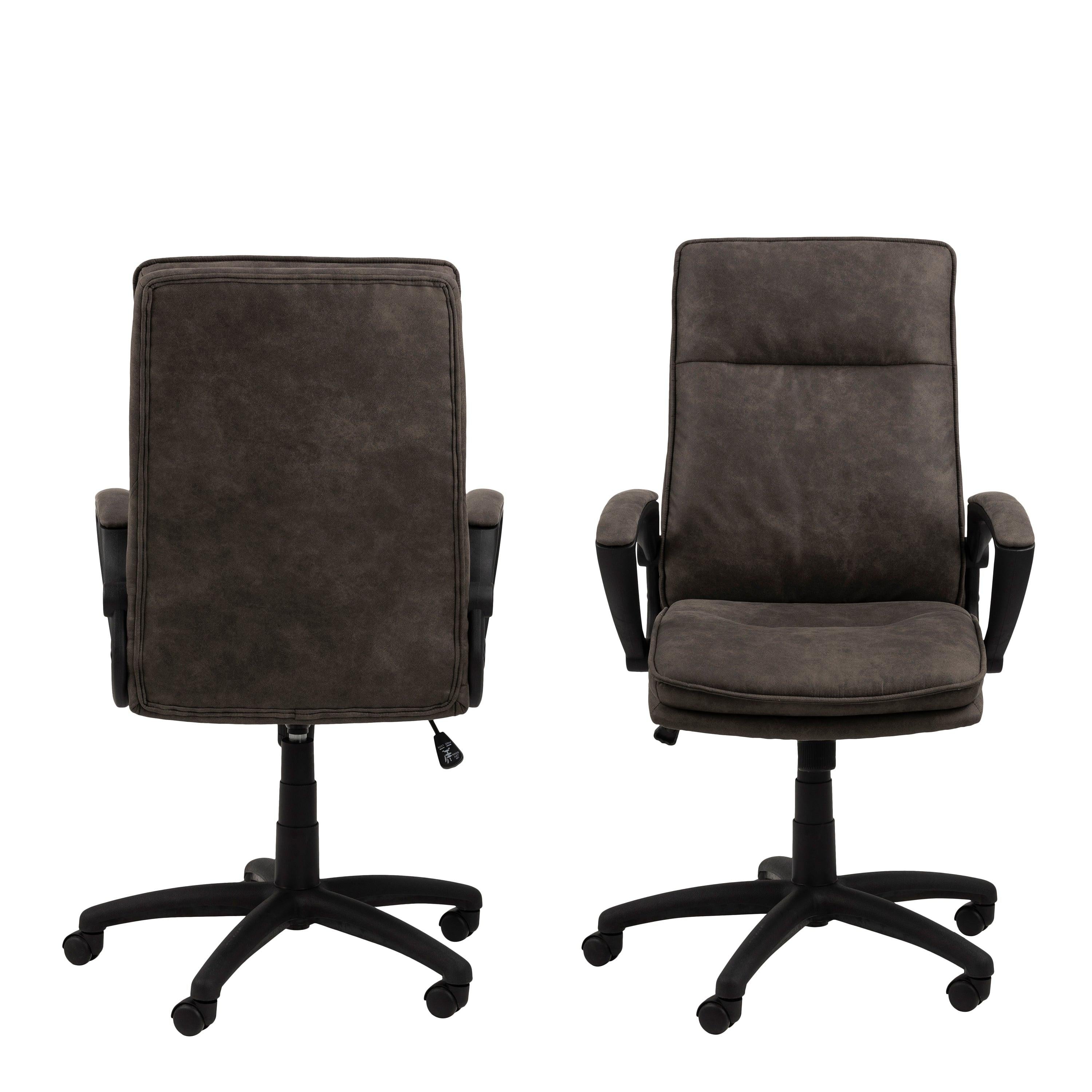 Brad Swivel Desk Chair with Armrest in Black - image 2