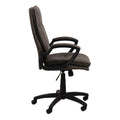 Brad Swivel Desk Chair with Armrest in Black - image 3