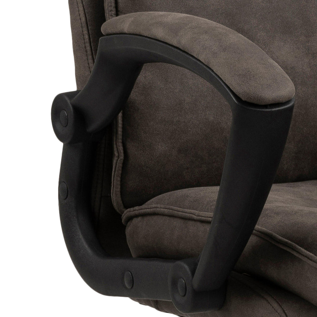 Brad Swivel Desk Chair with Armrest in Black - image 9