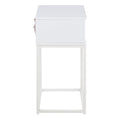 Mitra 1 Drawer Bedside Table in White - image 3