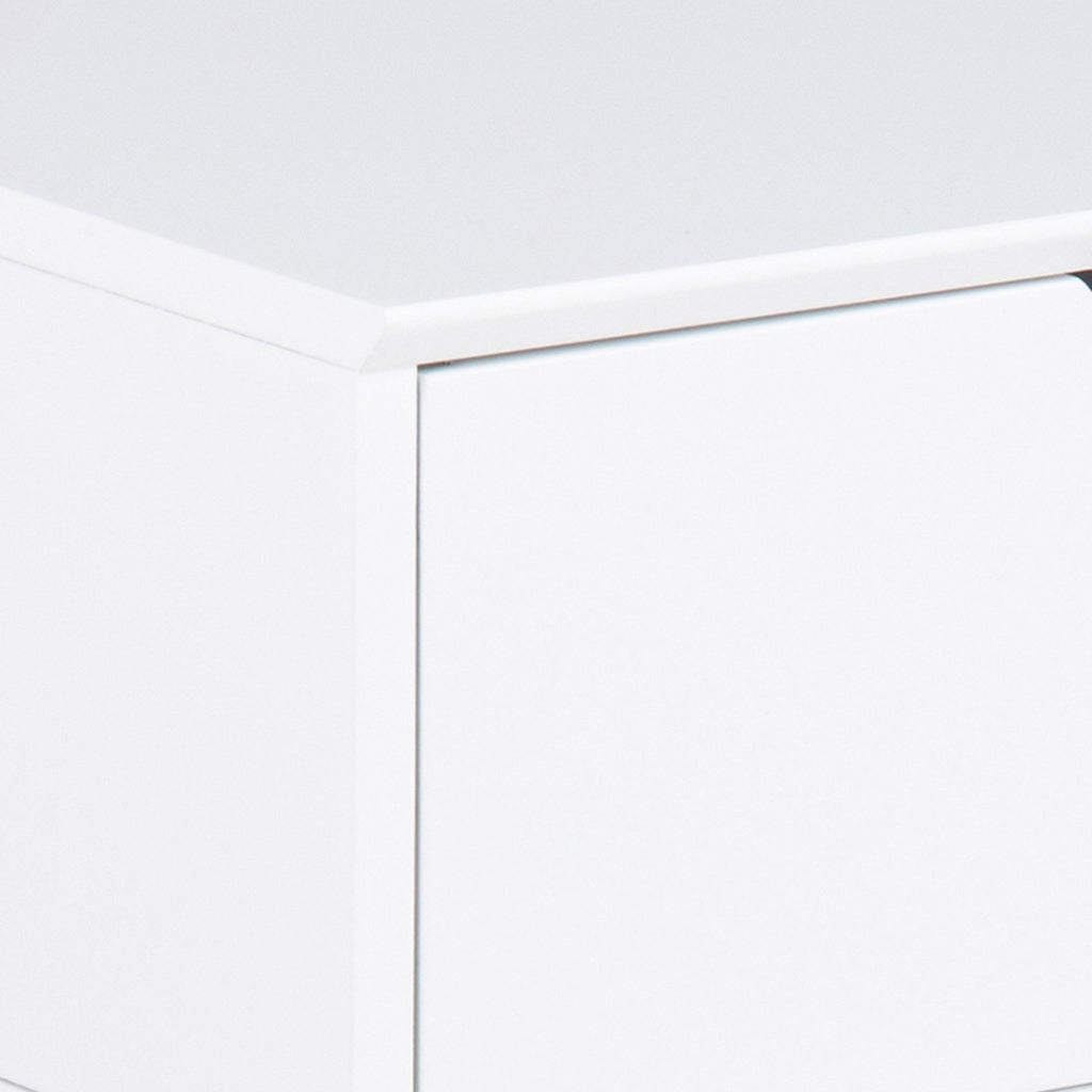 Mitra 1 Drawer Bedside Table in White - image 7