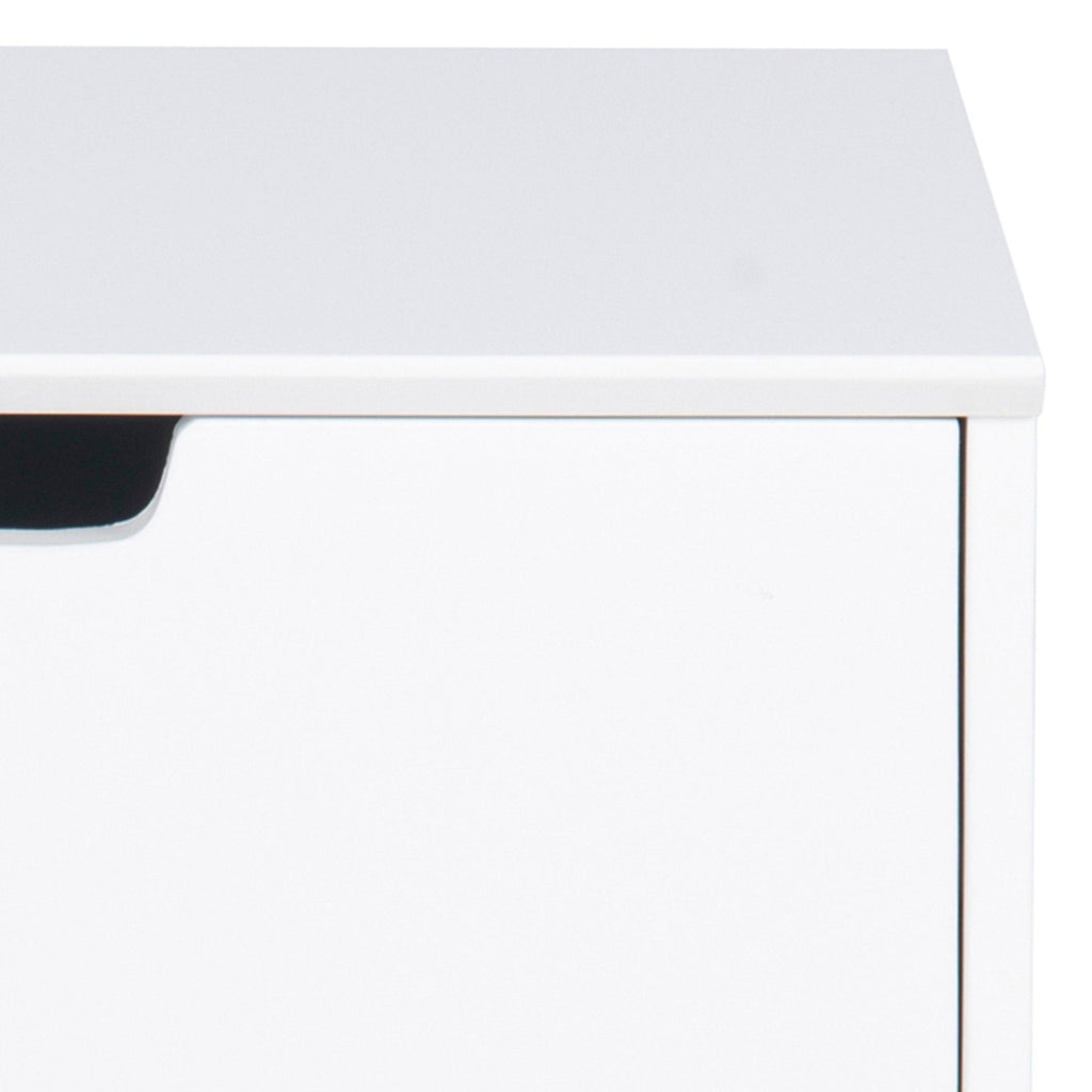 Mitra 1 Drawer Bedside Table in White - image 8