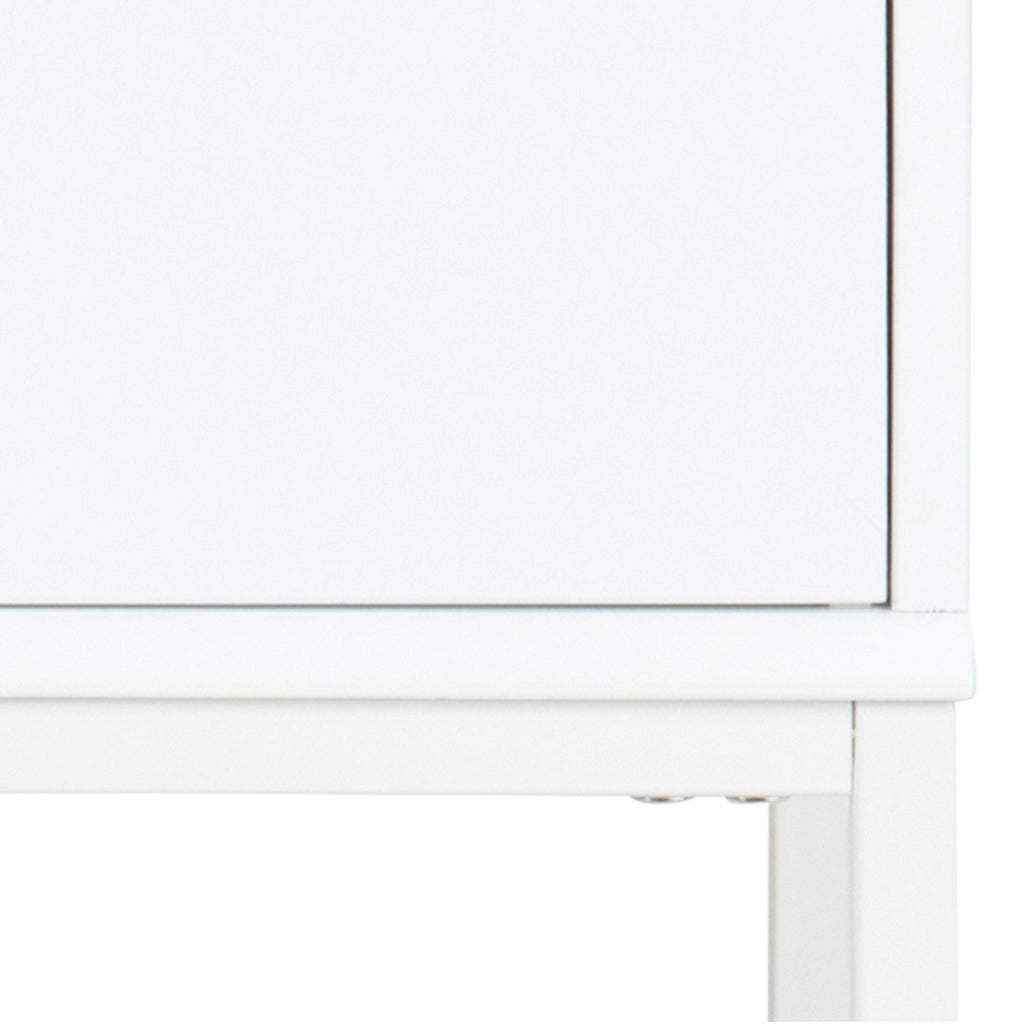 Mitra 1 Drawer Bedside Table in White - image 9