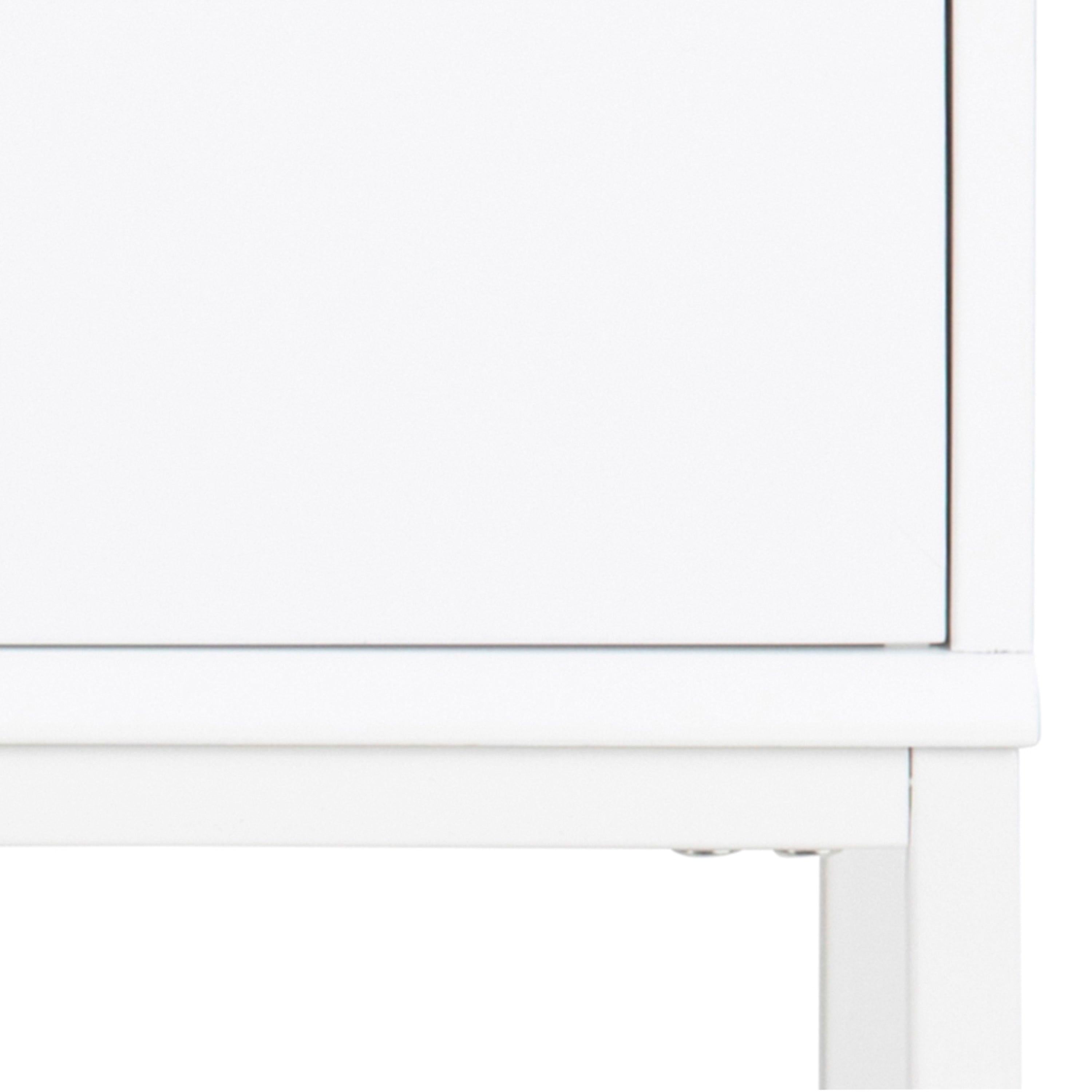 Mitra 1 Drawer Bedside Table in White - image 9