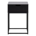 Mitra 1 Drawer Bedside Table in Black - image 2