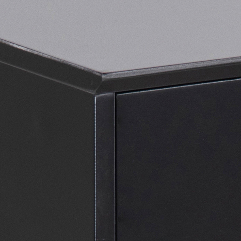 Mitra 1 Drawer Bedside Table in Black - image 7