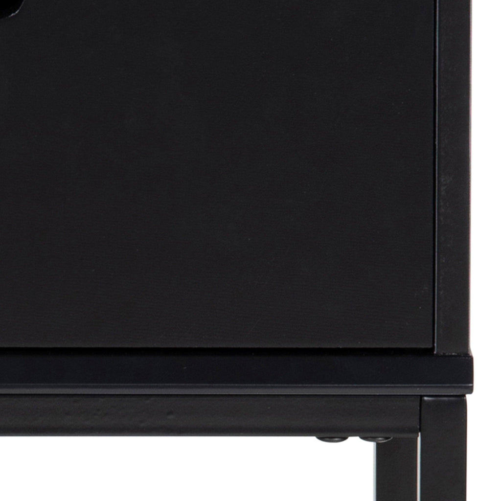 Mitra 1 Drawer Bedside Table in Black - image 8