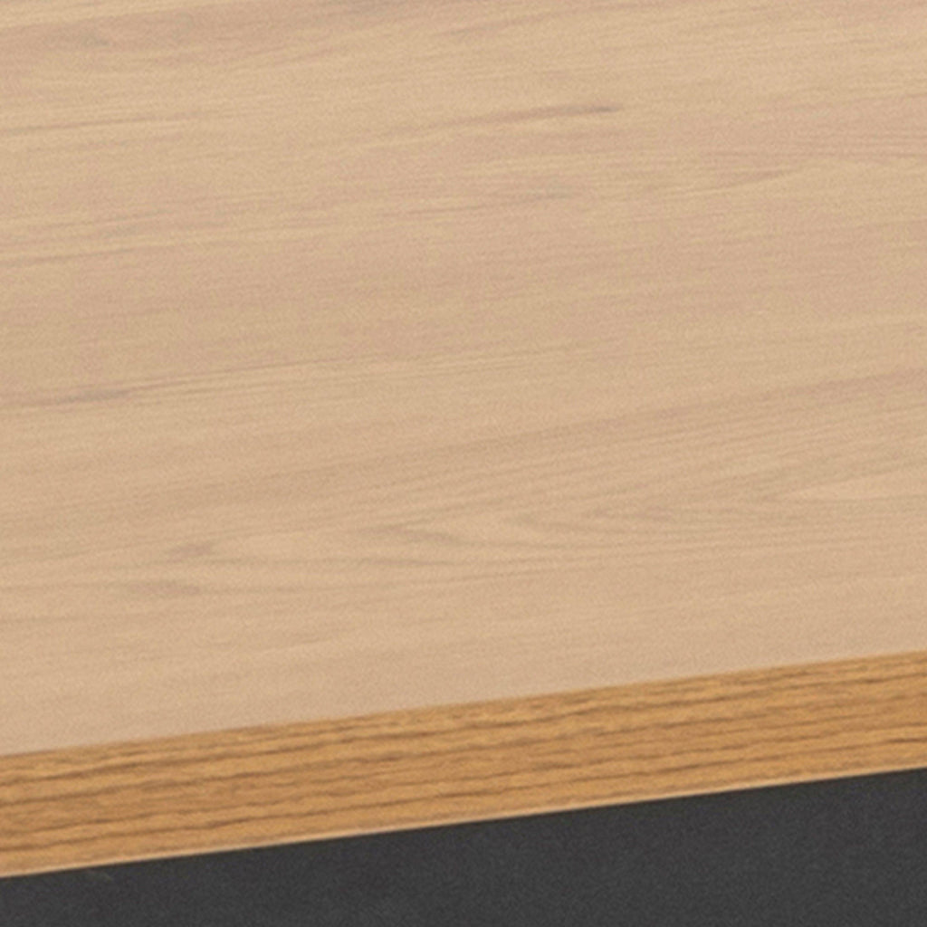 Seaford Dining Table in Black & Oak 160x80cm - image 8