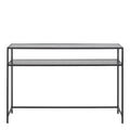 Seaford Black Metal Console Table with Black Top - image 2