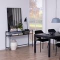Seaford Black Metal Console Table with Black Top - image 4