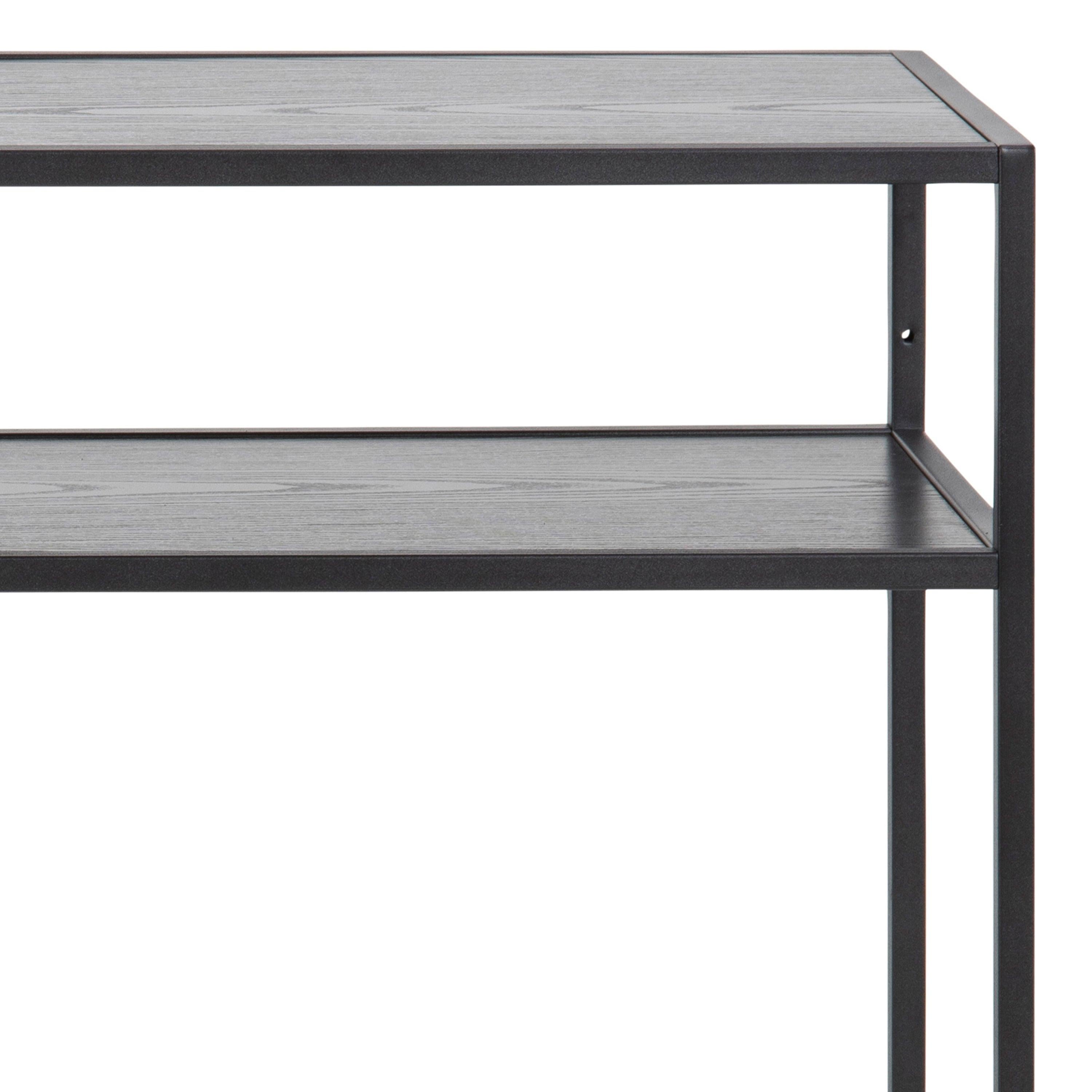 Seaford Black Metal Console Table with Black Top - image 6