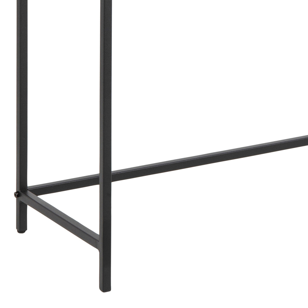 Seaford Black Metal Console Table with Black Top - image 8