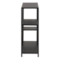Newcastle Asymmetrical Bookcase with 3 Shelves in Matt Black - image 3