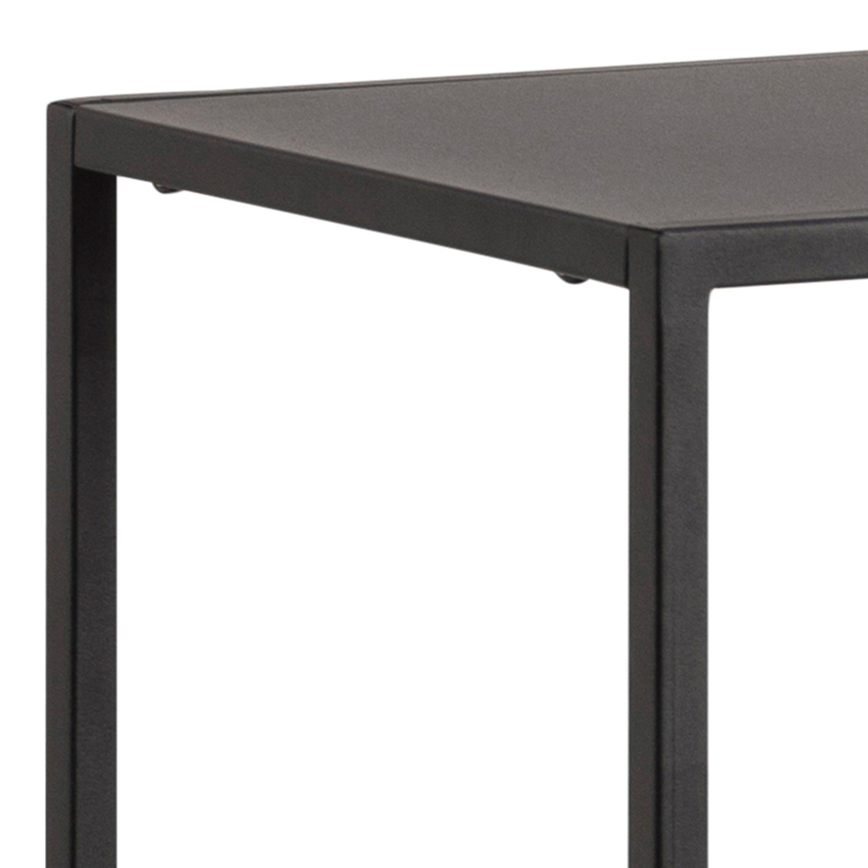 Newcastle Asymmetrical Bookcase with 3 Shelves in Matt Black - image 5