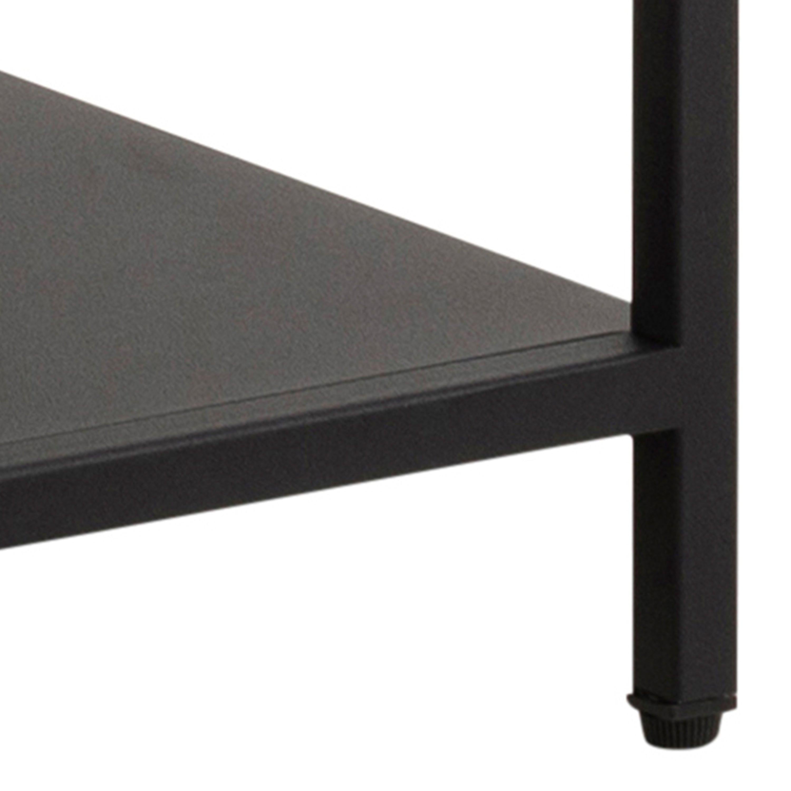 Newcastle Asymmetrical Bookcase with 3 Shelves in Matt Black - image 7