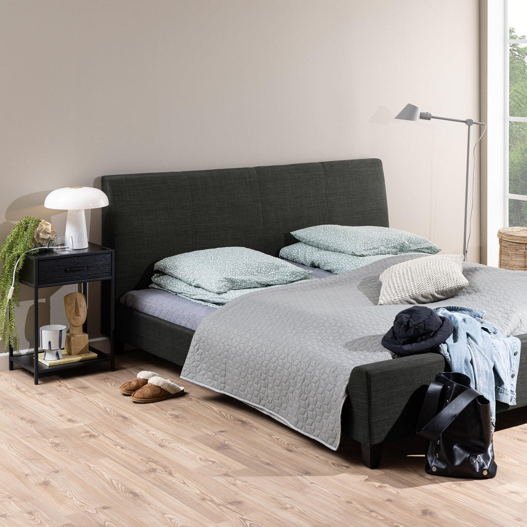 Seaford Bedside Table with 1 Drawer in Black - image 5