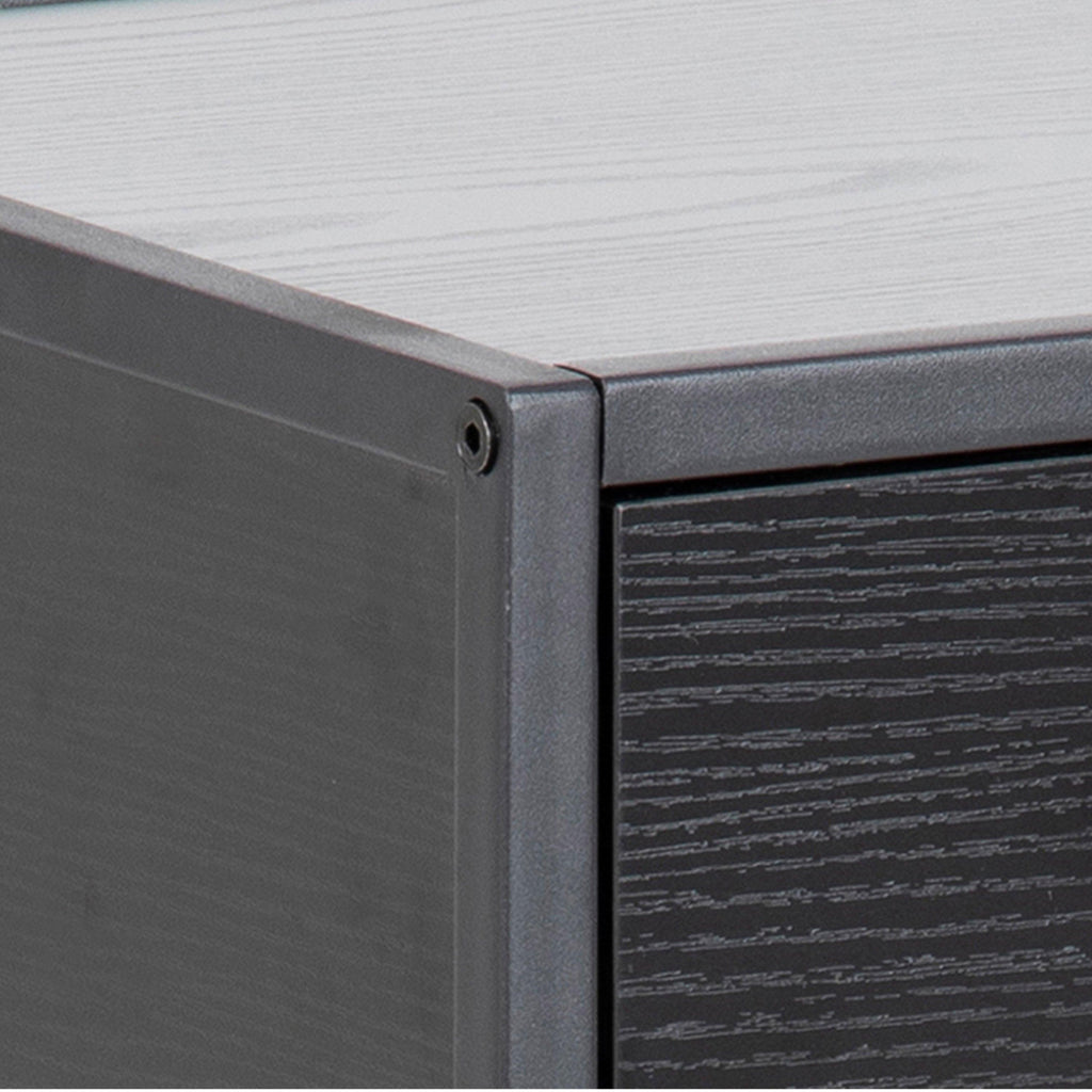 Seaford Bedside Table with 1 Drawer in Black - image 7