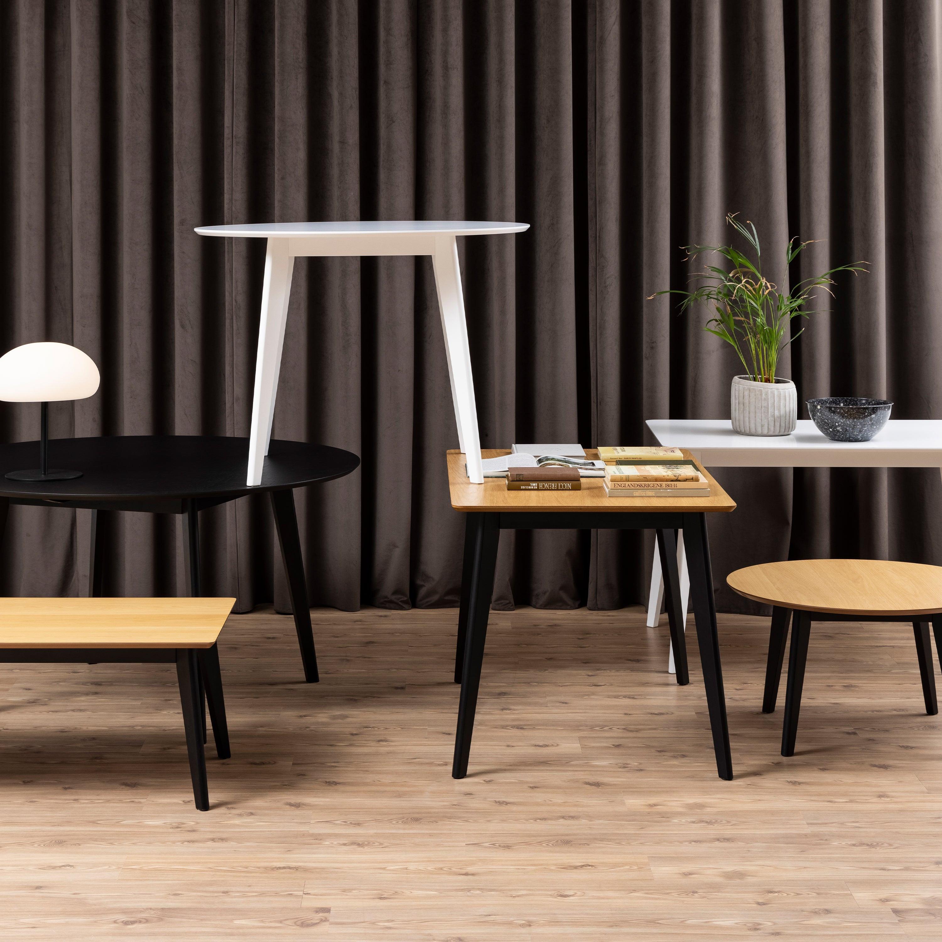 Roxby Dining Table in Oak & Black 120x80cm - image 4
