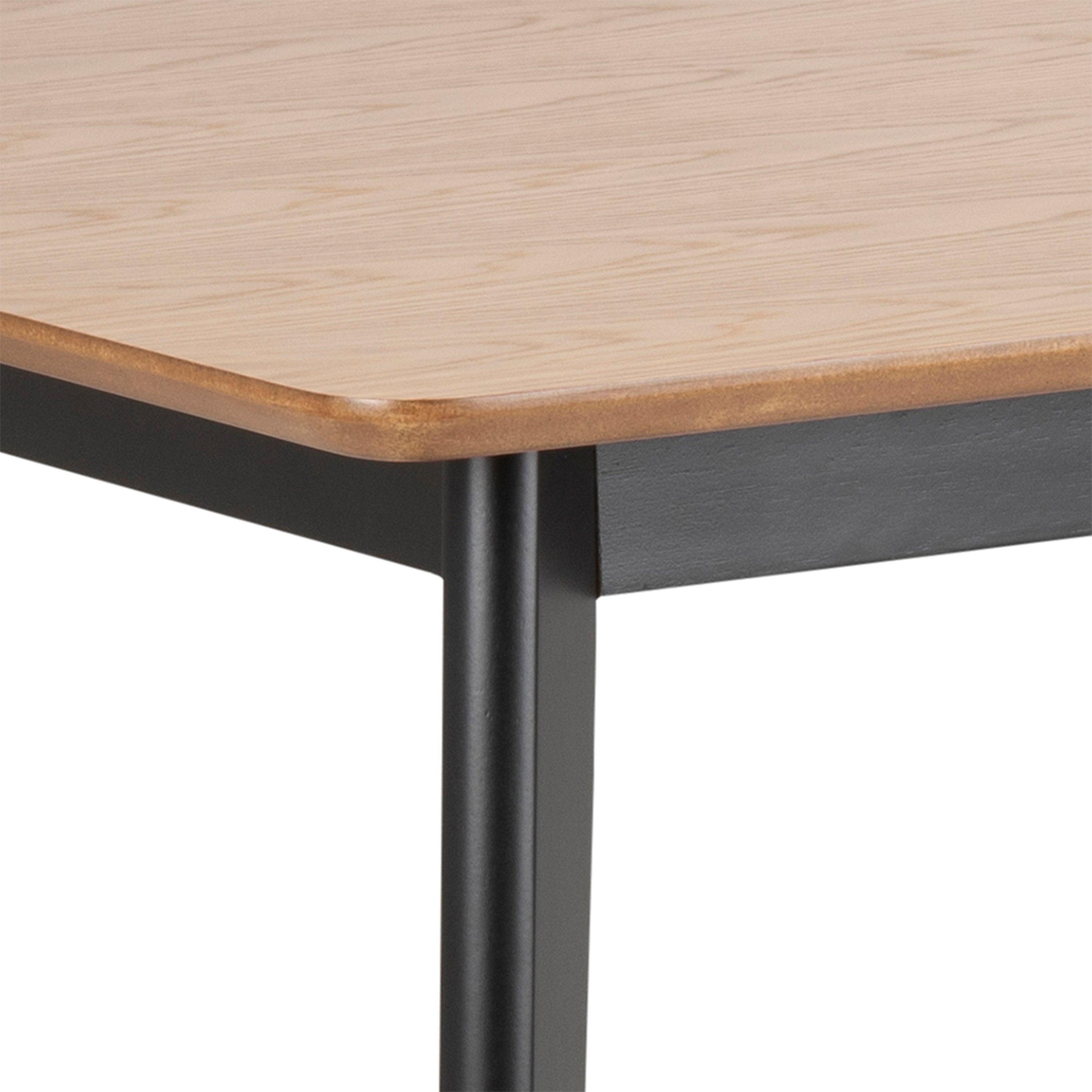 Roxby Dining Table in Oak & Black 120x80cm - image 6