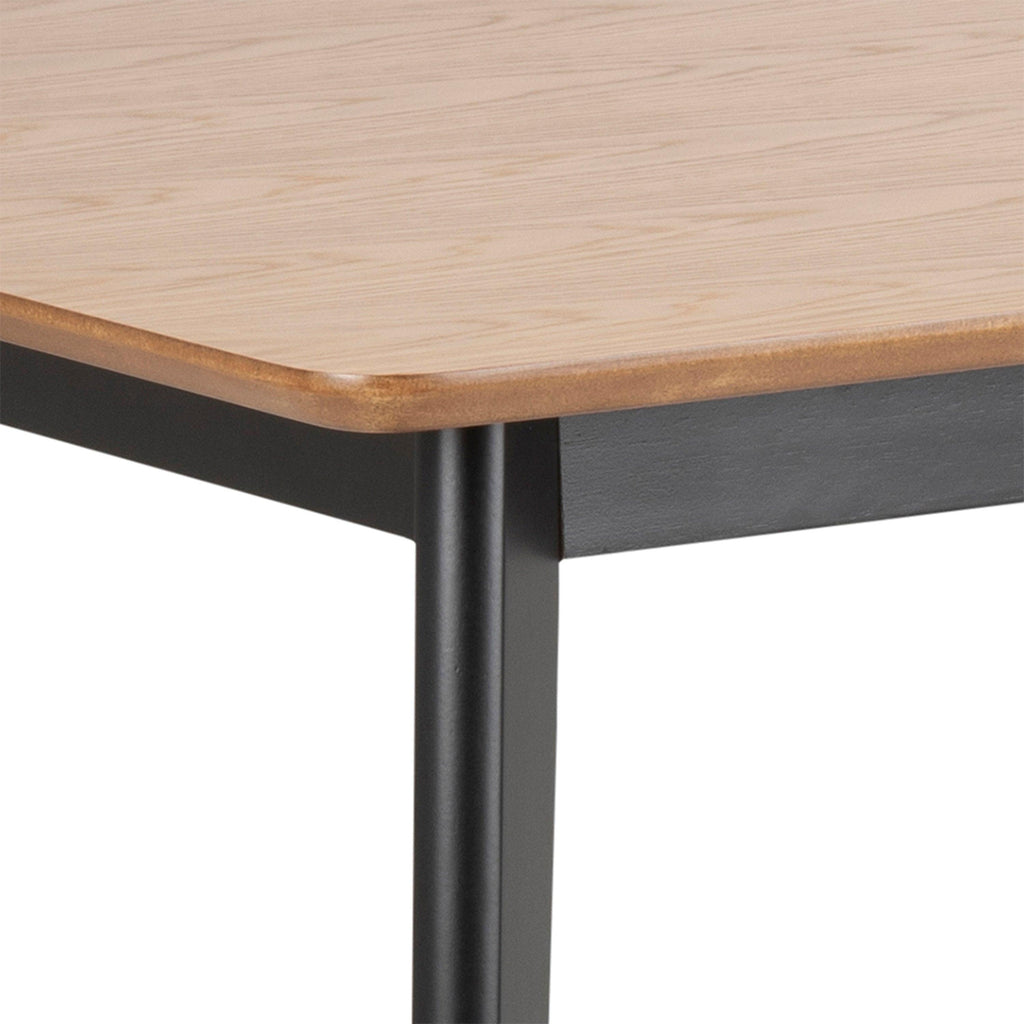 Roxby Dining Table in Oak & Black 120x80cm includes 4 Roxby Dining Chairs in Black and Oak - image 4