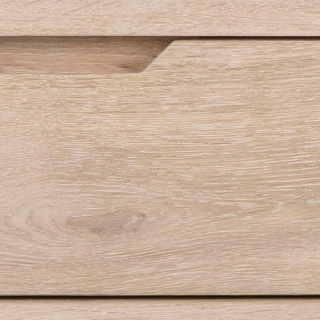 A-Line TV Unit with 2 Drawers in White Oak - image 8