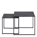 Infinity Nest of Tables in Black Matt Set of 2 - image 2