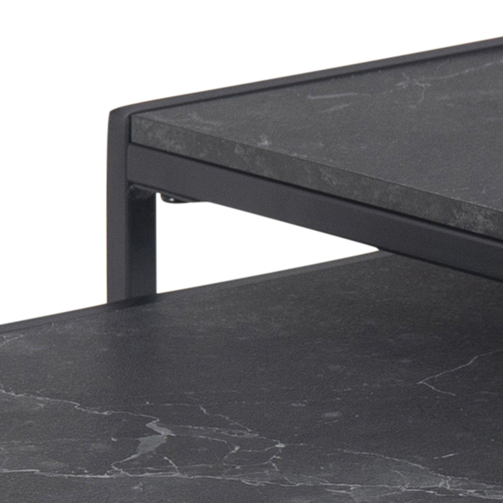 Infinity Nest of Tables in Black Matt Set of 2 - image 8