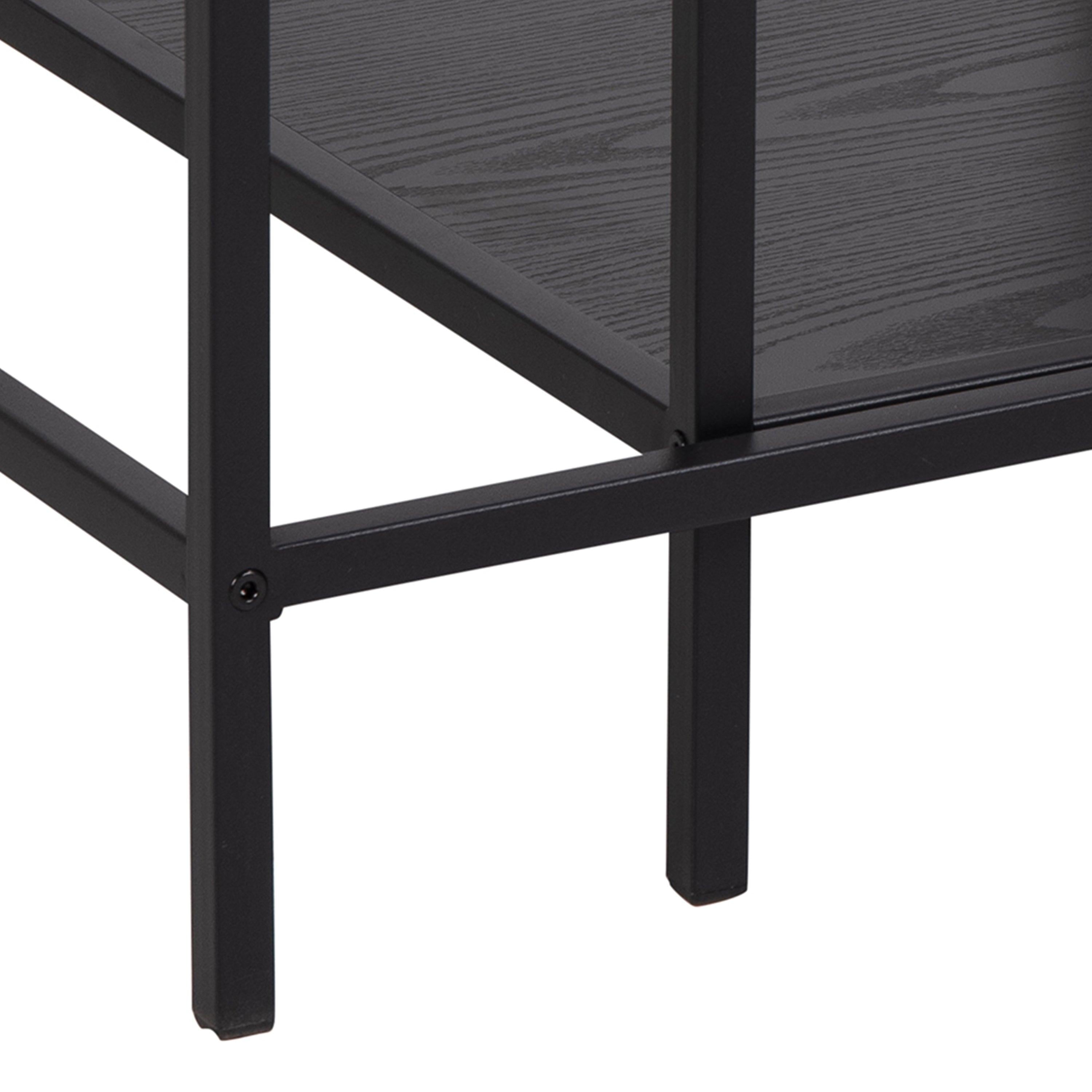 Seaford Black Metal Coffee Table Set with Glass Top - image 7