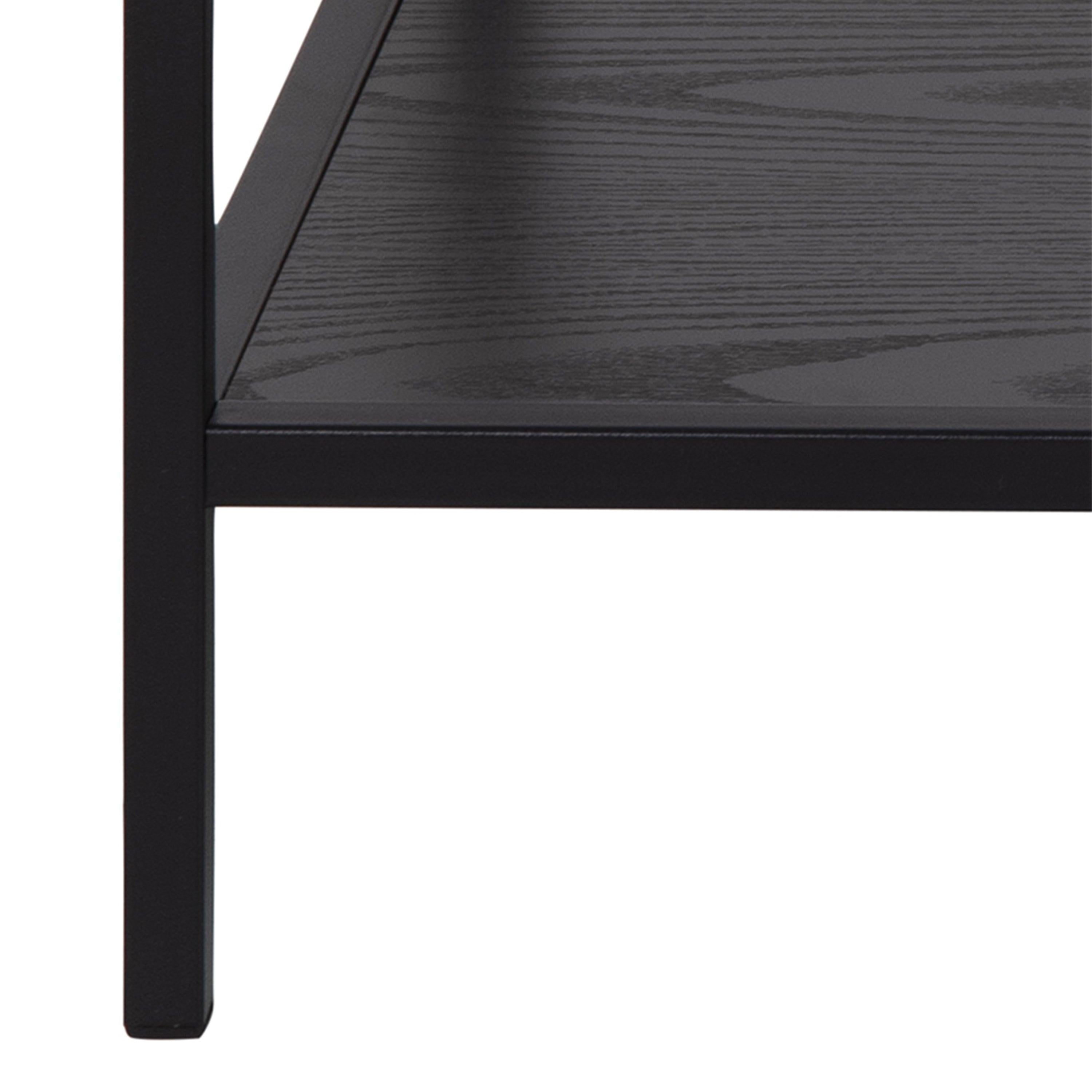 Seaford Black Metal Coffee Table Set with Glass Top - image 8