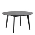 Roxby Round Dining Table in Black 140cm