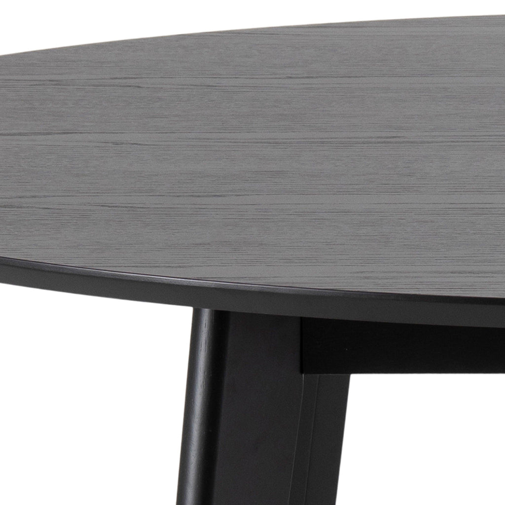 Roxby Round Dining Table in Black 140cm - image 10