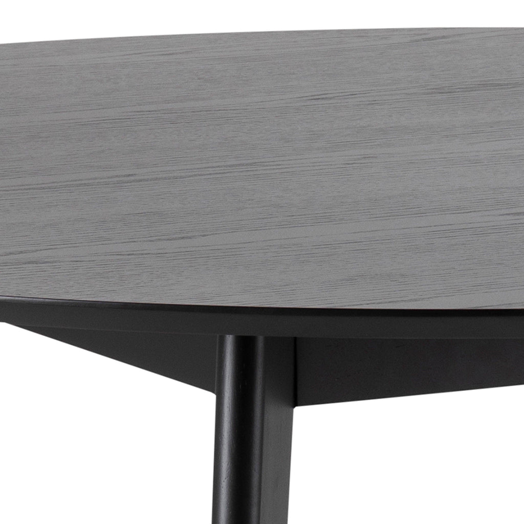 Roxby Round Dining Table in Black 140cm - image 11