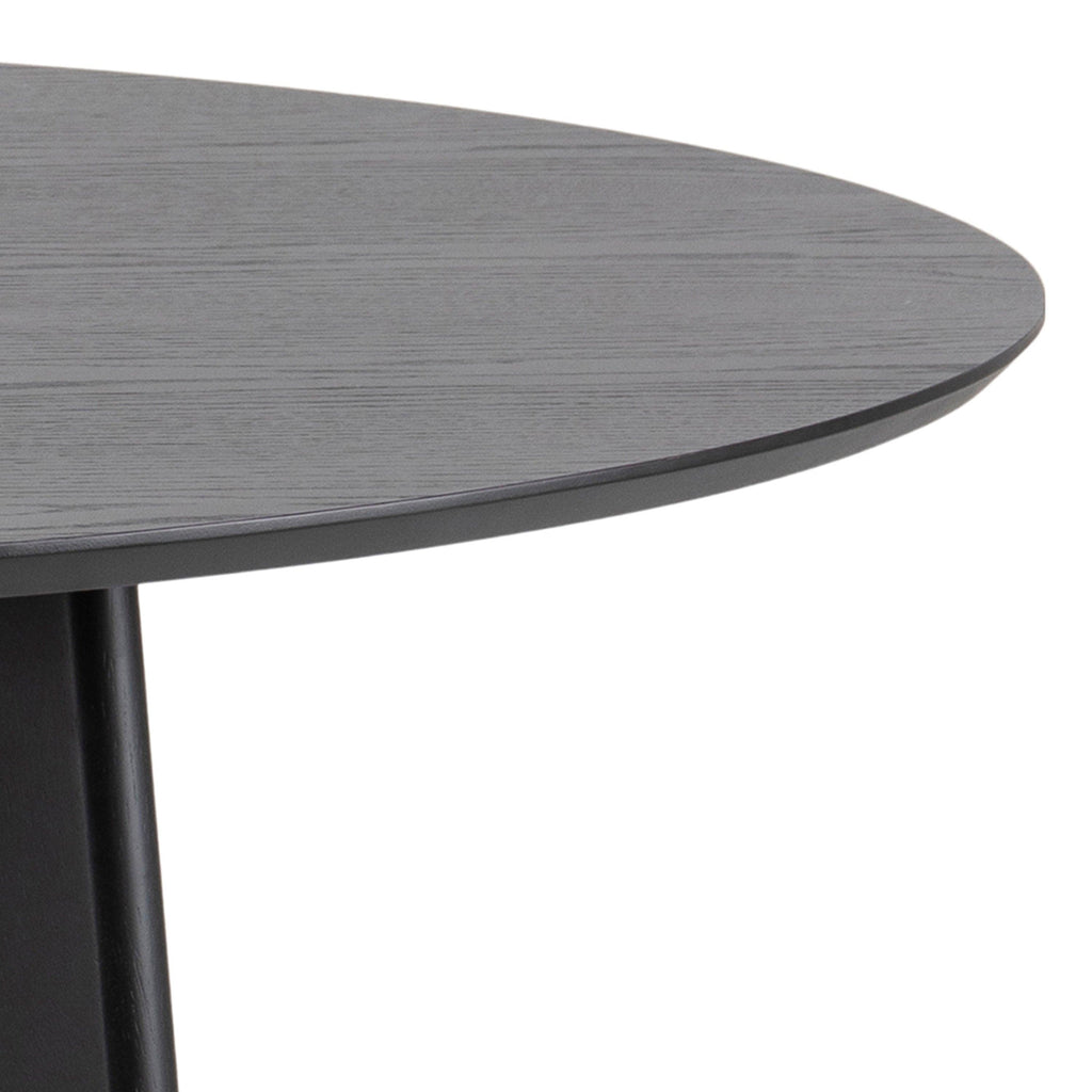 Roxby Round Dining Table in Black 140cm - image 8