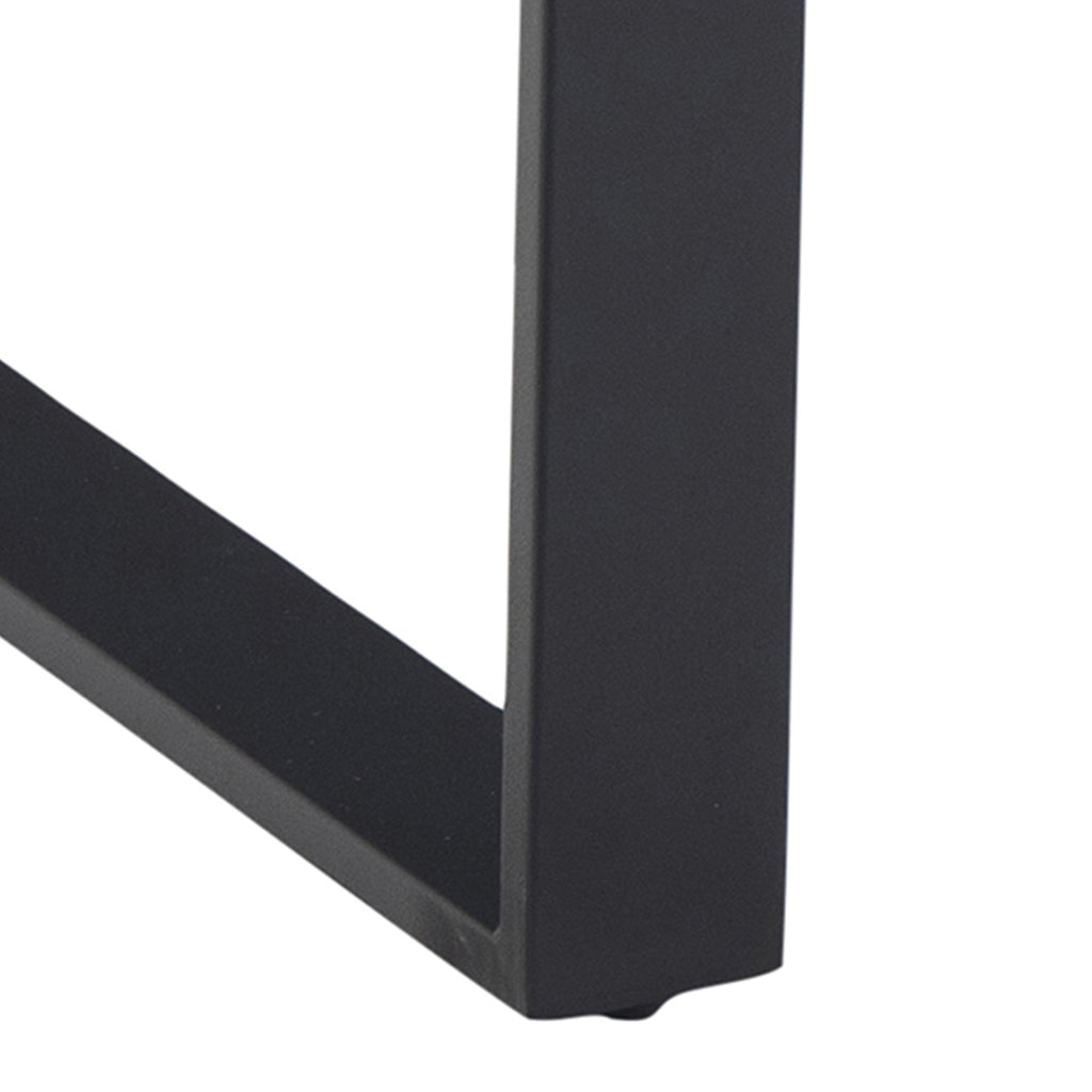 Amble Dining Table with Black Marble Melamine Top & Black Legs - image 11