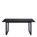 Amble Dining Table with Black Marble Melamine Top & Black Legs - image 2