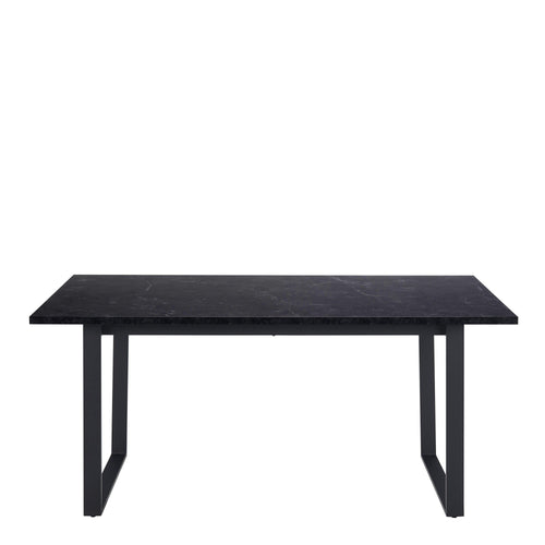 Amble Dining Table with Black Marble Melamine Top & Black Legs - image 2