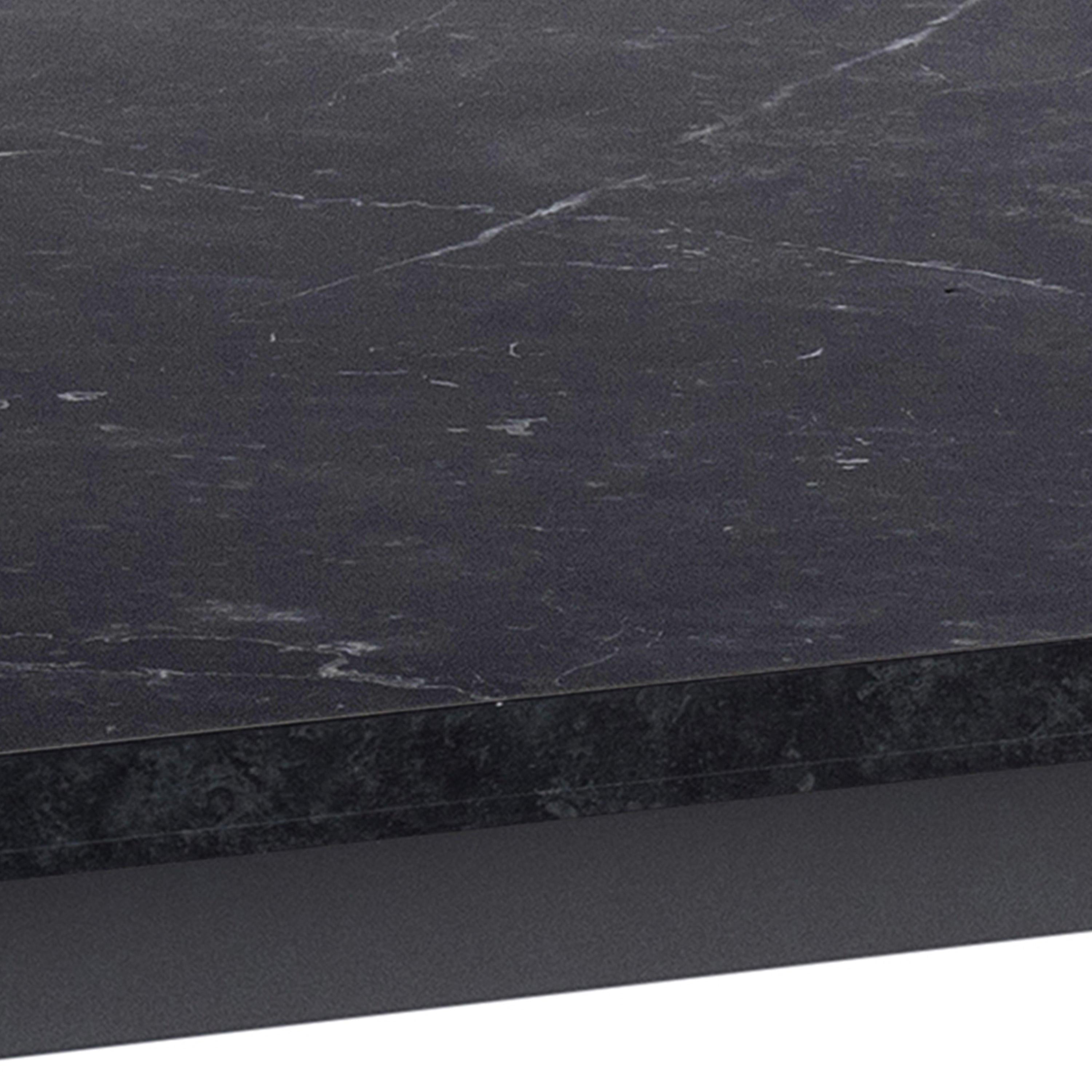 Amble Dining Table with Black Marble Melamine Top & Black Legs - image 8