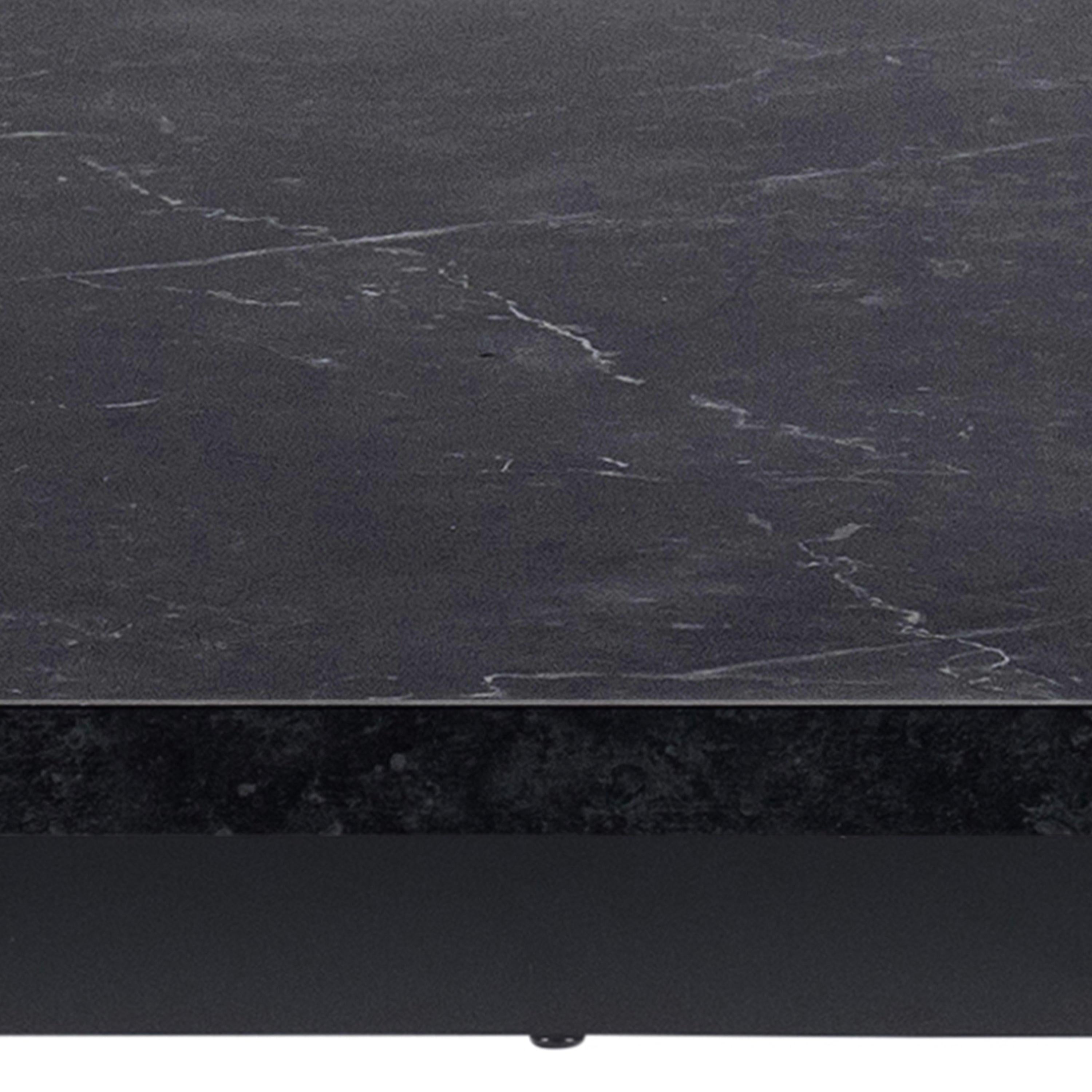 Amble Dining Table with Black Marble Melamine Top & Black Legs - image 9